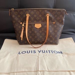 Authentic LOUIS VUITTON classic monogram Iena tote shoulder handbag bag purse